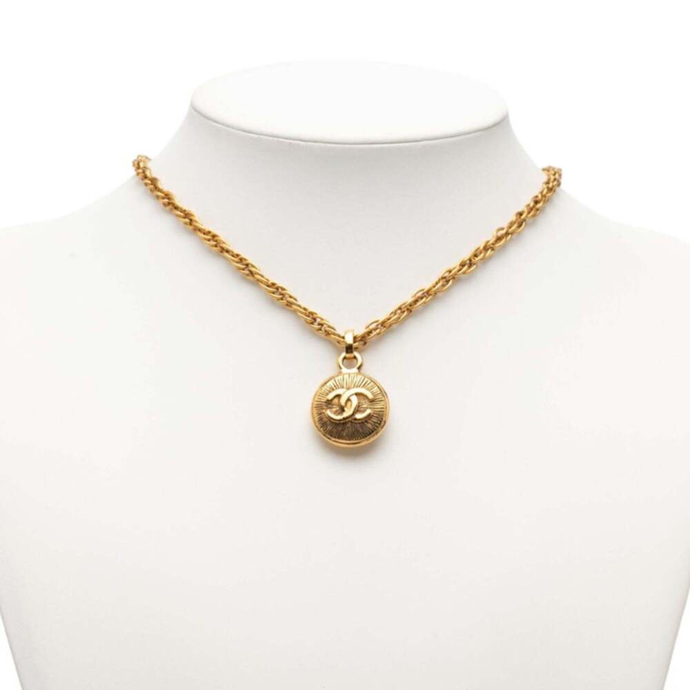 CHANEL Gold Logo Necklace - Picture 4 of 4